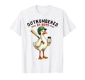 Outnumbered Baseball Mom Goose Mothers T-Shirt - Custom Art Print Unisex - T-Shirt, Sweatshirt, Hoodie