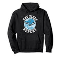 Eat Sleep Skate Repeat Figure Ice Skate Hoodie - Streetwear Style Unisex - T-Shirt, Sweatshirt, Hoodie