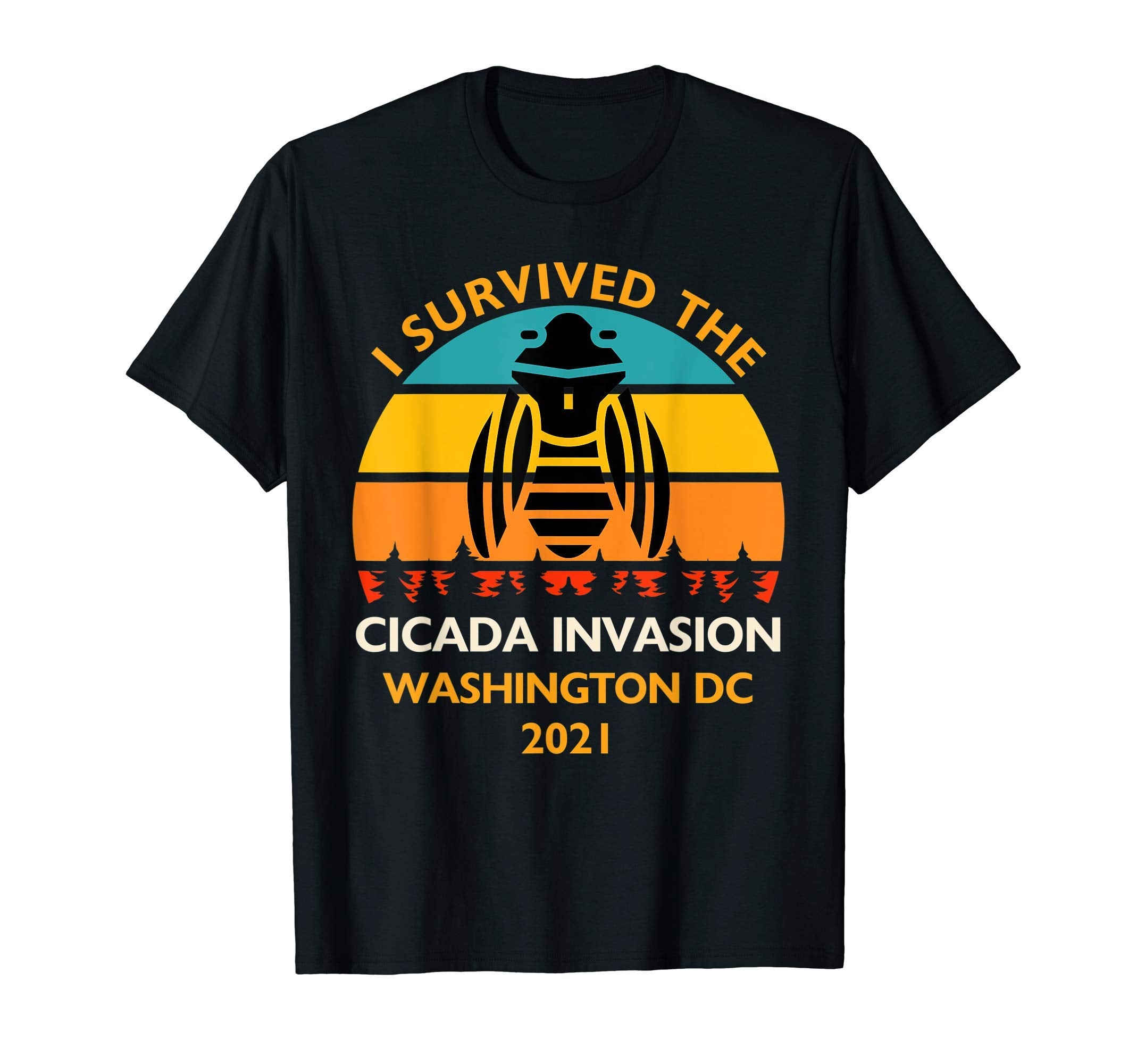 Cicada Invasion 2021 I Survived T-Shirt - Minimalist Print for Adults - T-Shirt, Sweatshirt, Hoodie