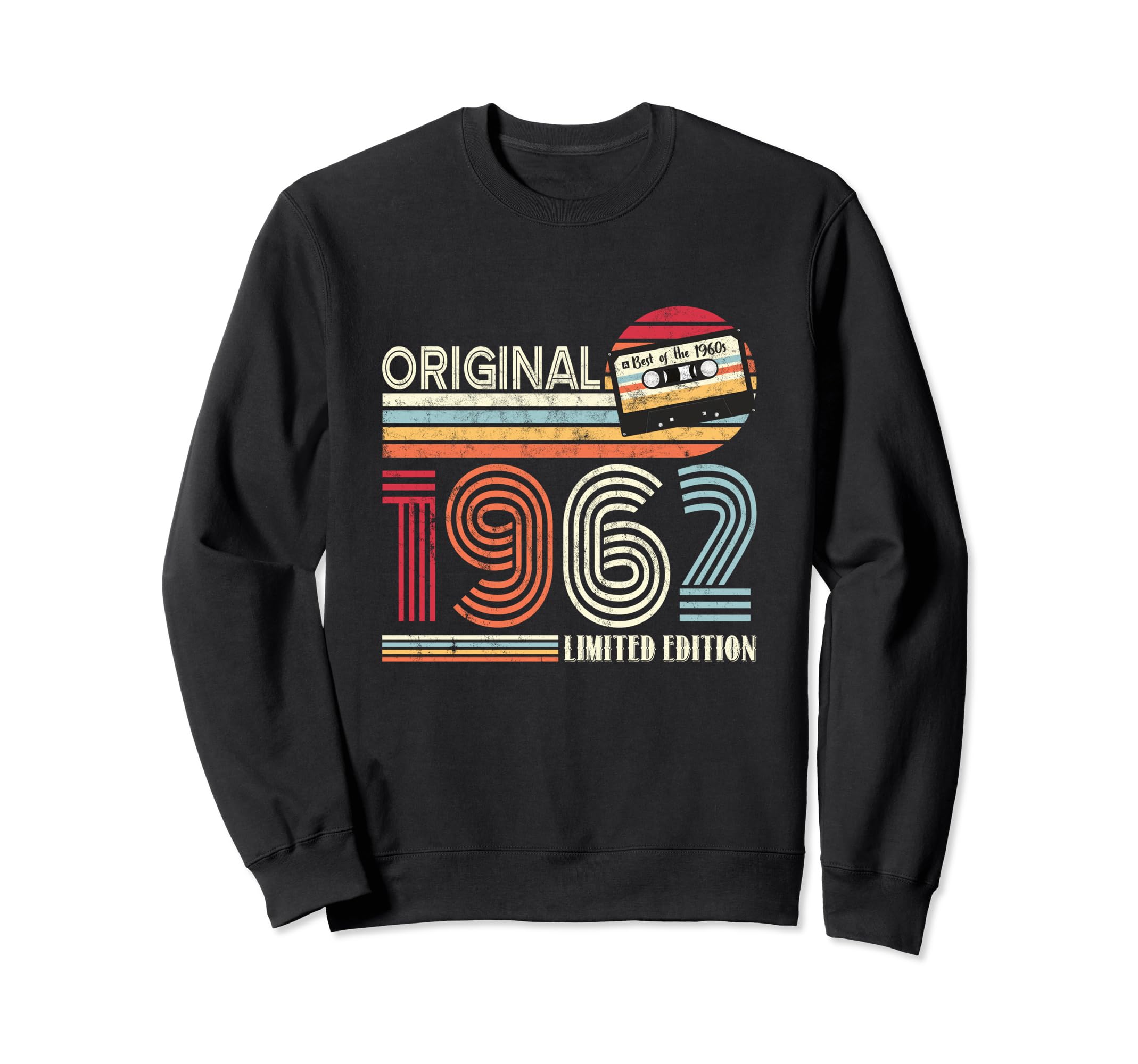 Original 1962 Birthday Guitar Sweatshirt - Minimalist Print Men Women - T-Shirt, Sweatshirt, Hoodie
