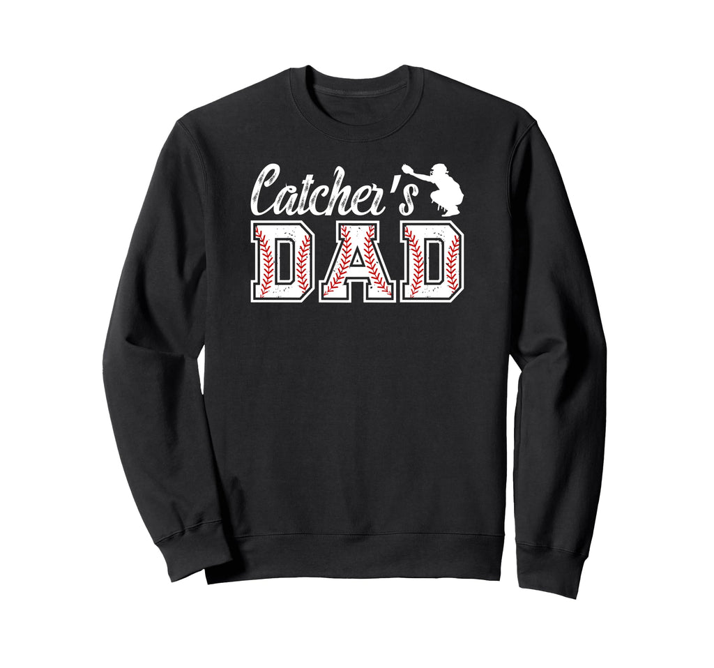 Baseball Catcher Dad Baseball Sweatshirt - Aesthetic Graphic Unisex - T-Shirt, Sweatshirt, Hoodie