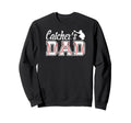 Baseball Catcher Dad Baseball Sweatshirt - Aesthetic Graphic Unisex - T-Shirt, Sweatshirt, Hoodie