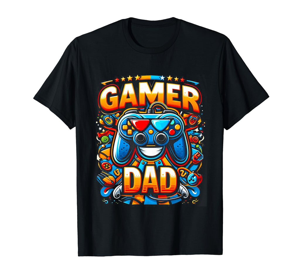 Gamer Dad Game Controller Gaming Video T-Shirt - Unique Graphic Unisex - T-Shirt, Sweatshirt, Hoodie