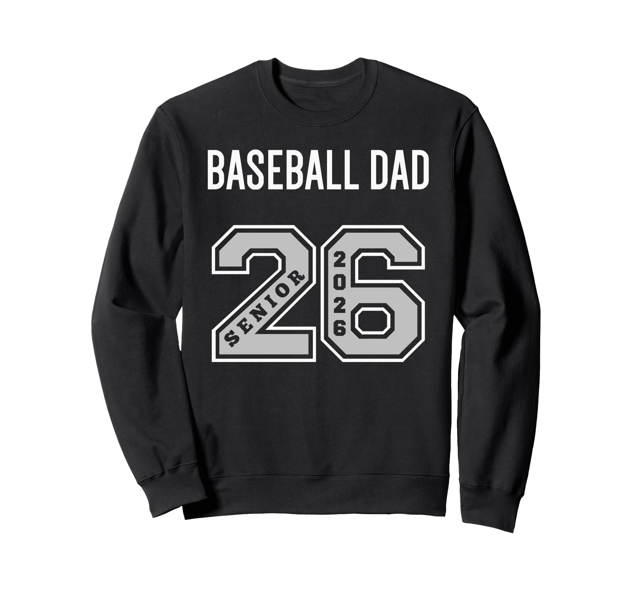 Baseball Dad 2026 Senior Baseball Sweatshirt - Minimalist Print Men Women - T-Shirt, Sweatshirt, Hoodie