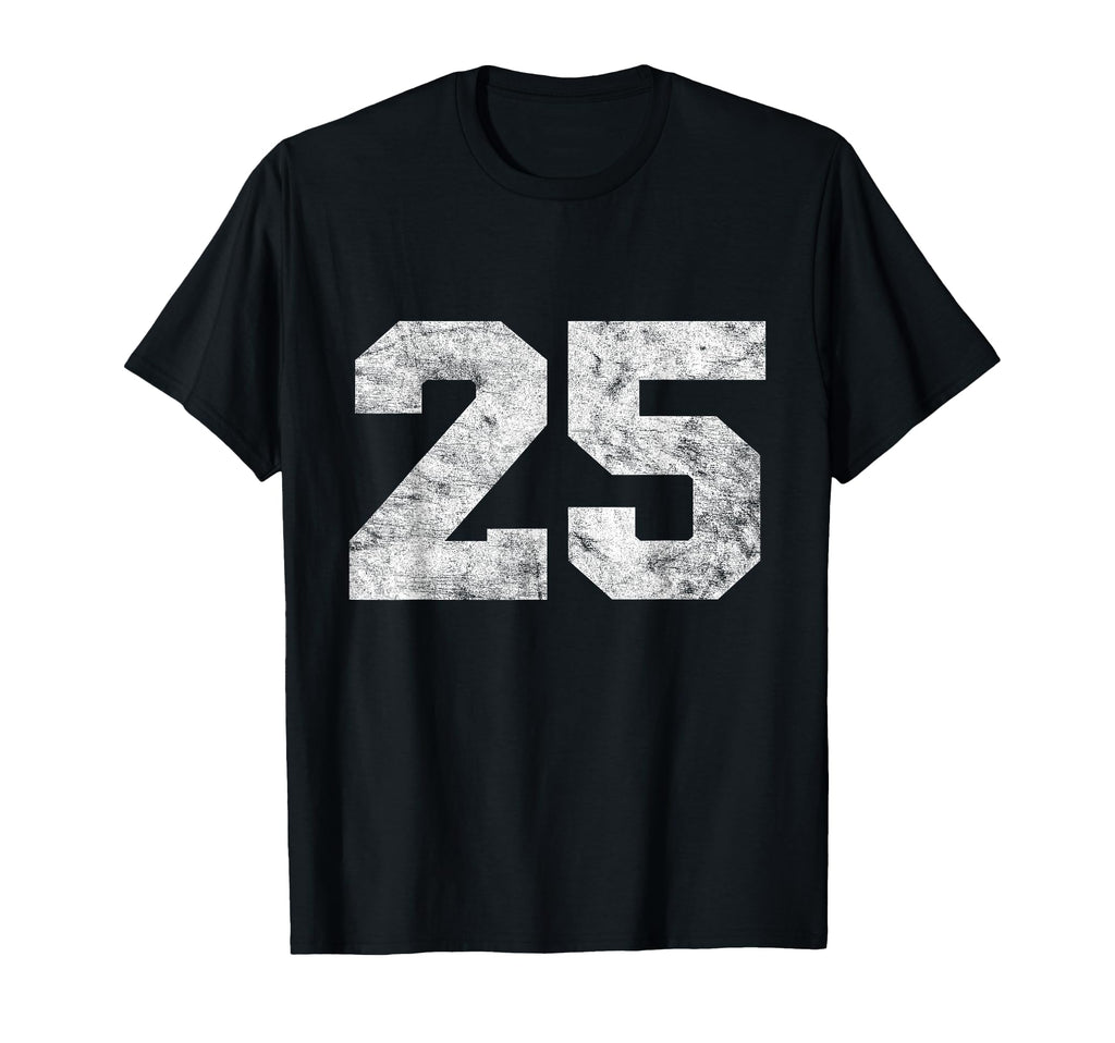 Lucky Number 25 Birthday Sports T-Shirt - Custom Art Print for Adults - T-Shirt, Sweatshirt, Hoodie