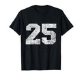 Lucky Number 25 Birthday Sports T-Shirt - Custom Art Print for Adults - T-Shirt, Sweatshirt, Hoodie