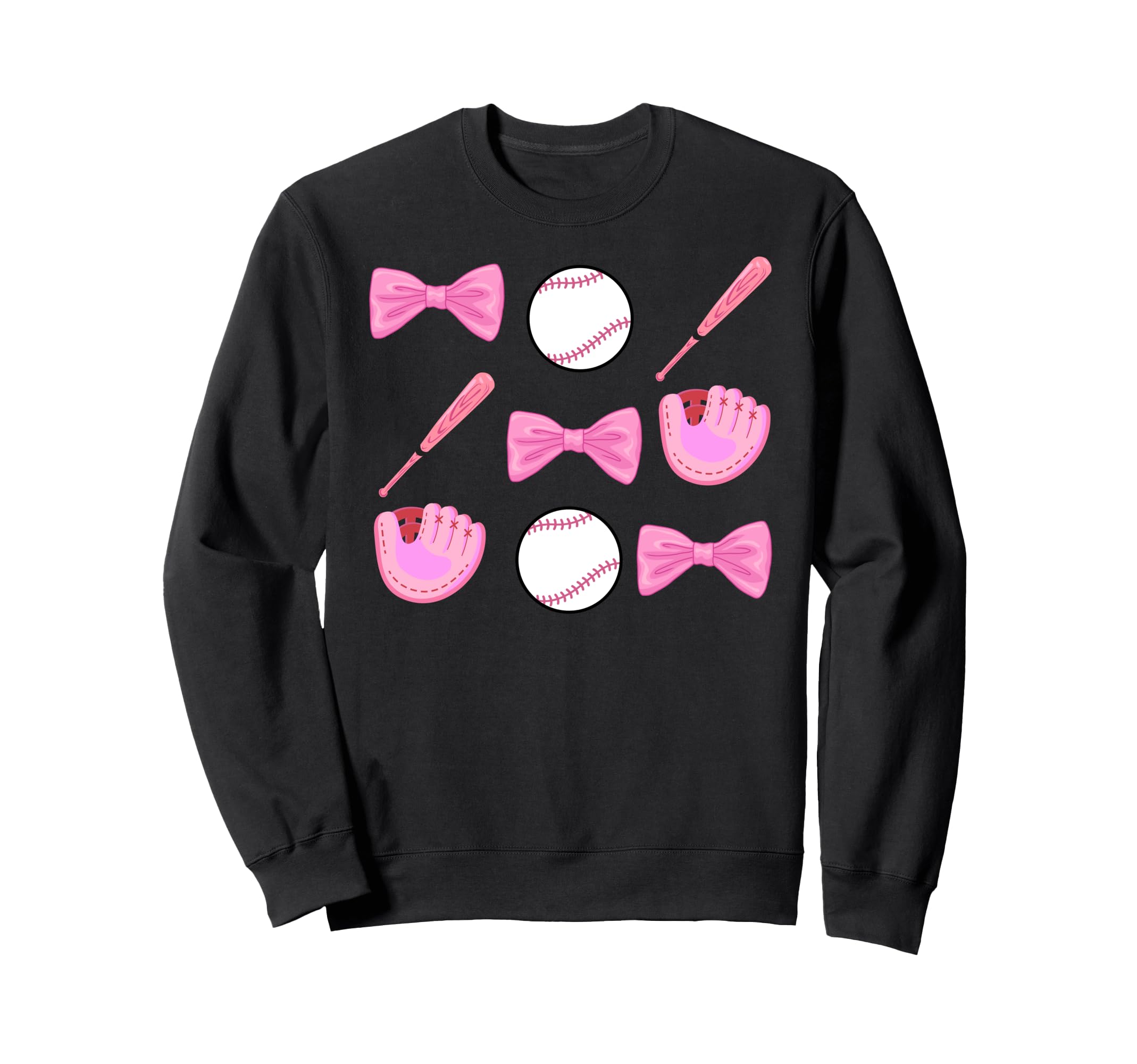 Baseball Mom Coquette Mothers Day Sweatshirt - Unique Graphic Men Women - T-Shirt, Sweatshirt, Hoodie