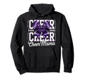 Cheer Mom Mother Bow Cheerleader Game Hoodie - Minimalist Print for Adults - T-Shirt, Sweatshirt, Hoodie