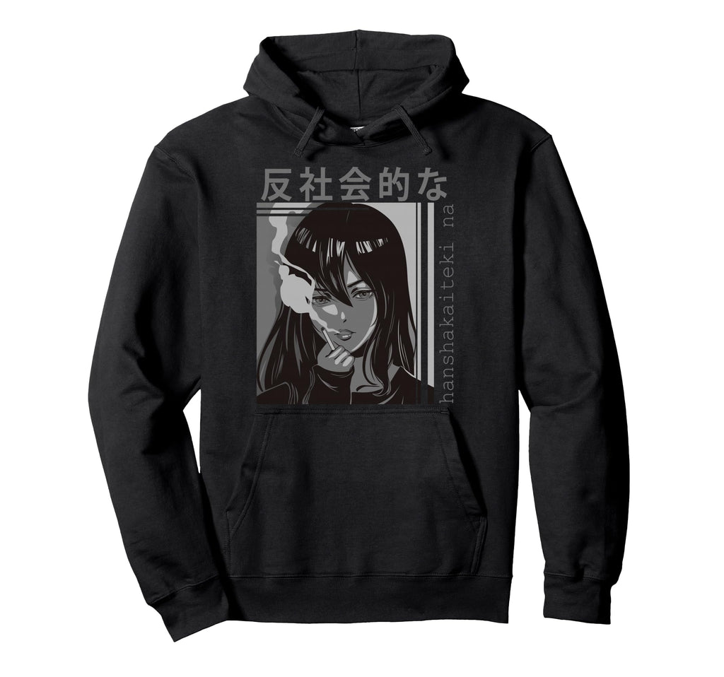 Harajuku Anime Otaku Vaporwave Aesthetic Hoodie - Graphic Print for Adults - T-Shirt, Sweatshirt, Hoodie