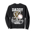 Daddy Birthday Baseball Dad Leopard Sweatshirt - Trendy Graphic Unisex - T-Shirt, Sweatshirt, Hoodie