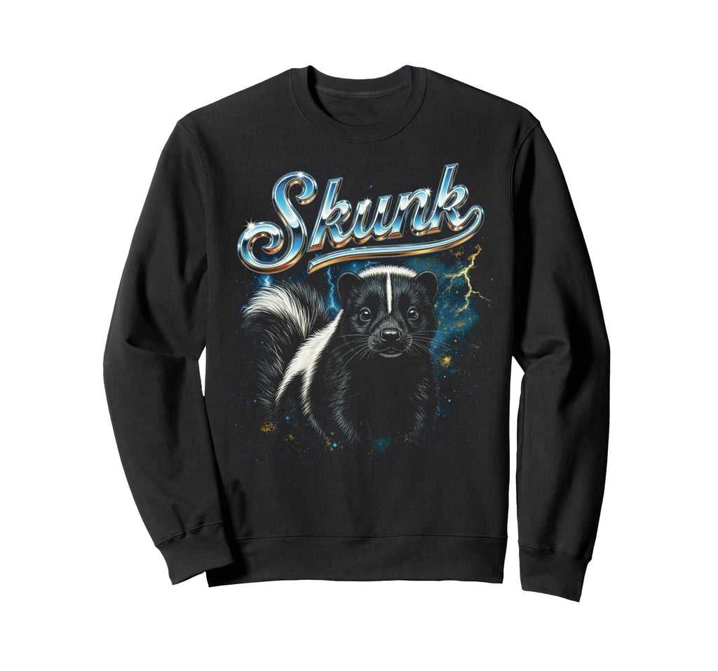 Skunk 90S Funny Skunk Lover 80S Sweatshirt - Unique Graphic Unisex - T-Shirt, Sweatshirt, Hoodie