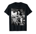 Sexy Sexy Brunette Waitress Pinup Bw T-Shirt - Trendy Graphic Men Women - T-Shirt, Sweatshirt, Hoodie