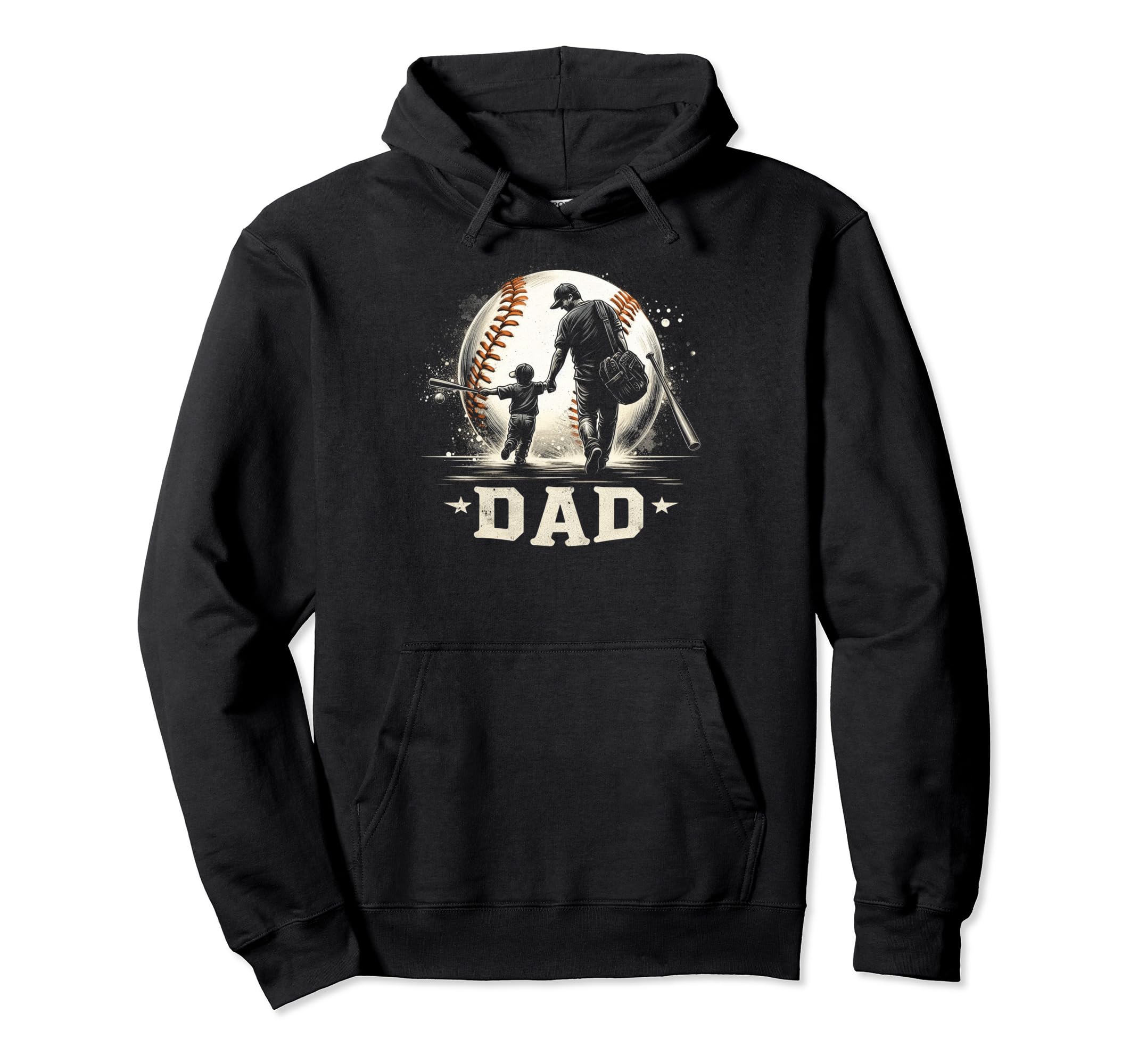 Baseball Dad Fathers Day Hoodie - Streetwear Style Men Women - T-Shirt, Sweatshirt, Hoodie