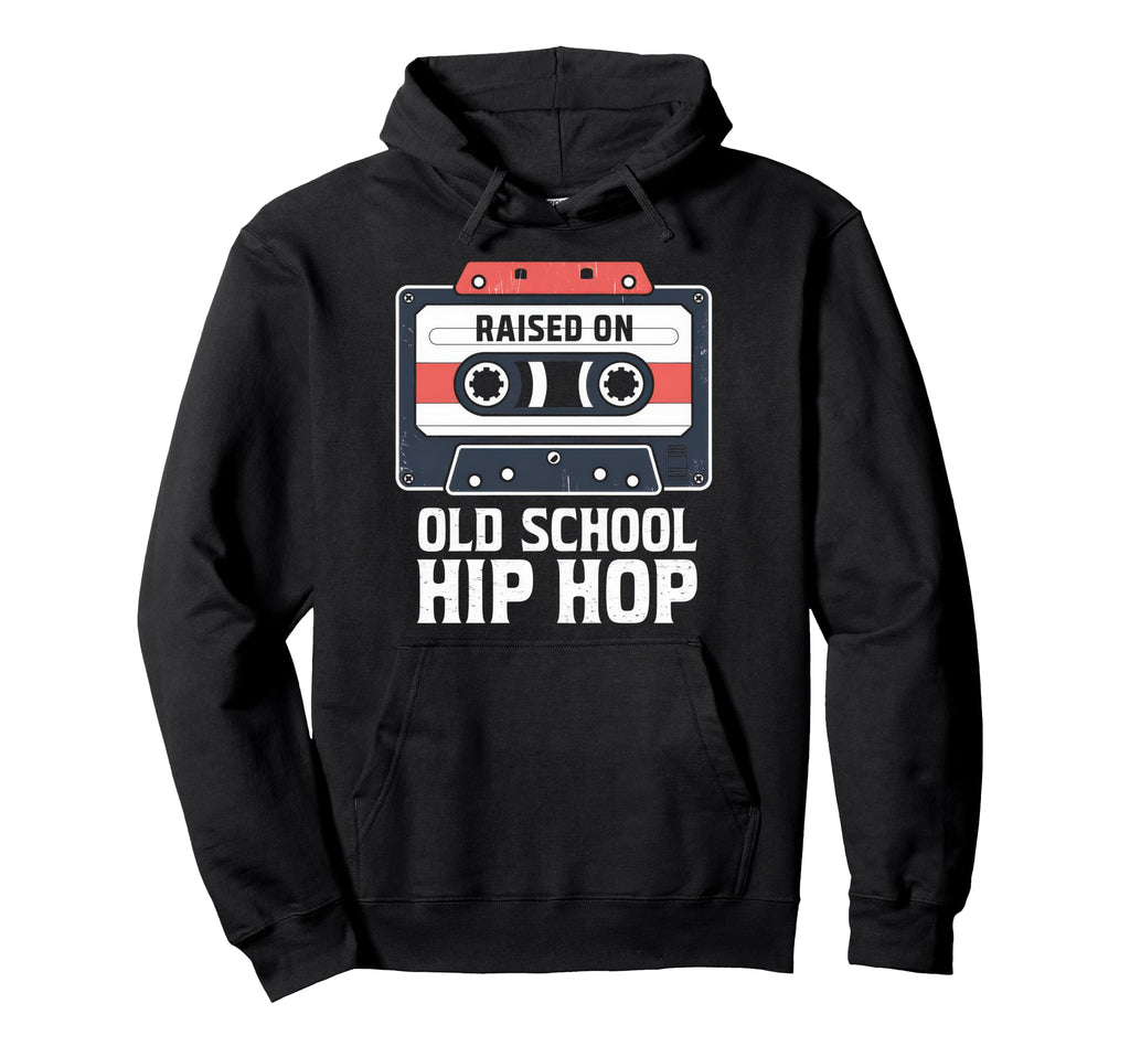 Raised Old School Hip Hop Cassette Hoodie - Custom Art Print for Adults - T-Shirt, Sweatshirt, Hoodie