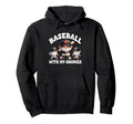 Baseball Gnome Grandpa Sayings Hoodie - Minimalist Print for Adults - T-Shirt, Sweatshirt, Hoodie