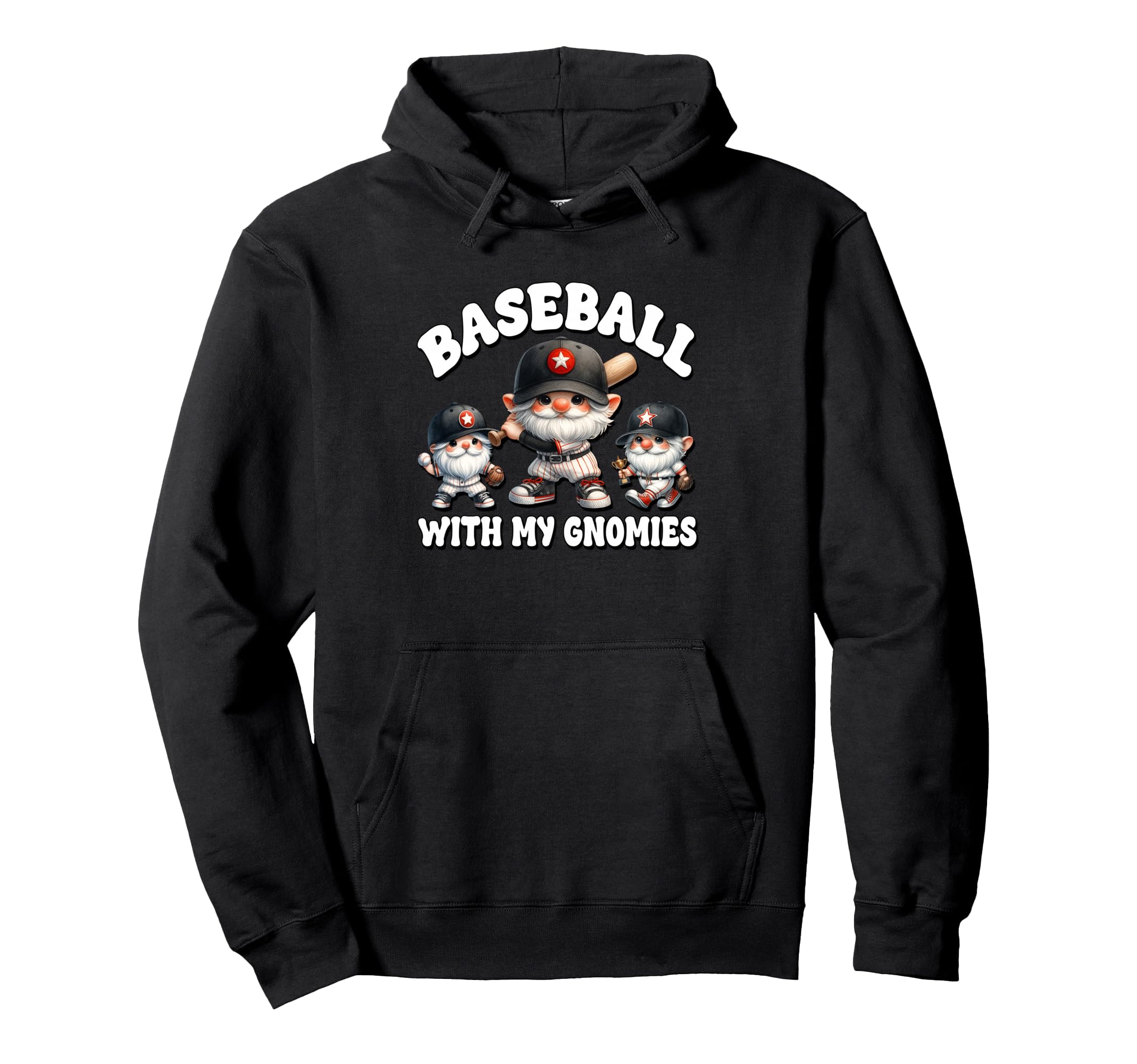 Baseball Gnome Grandpa Sayings Hoodie - Minimalist Print for Adults - T-Shirt, Sweatshirt, Hoodie