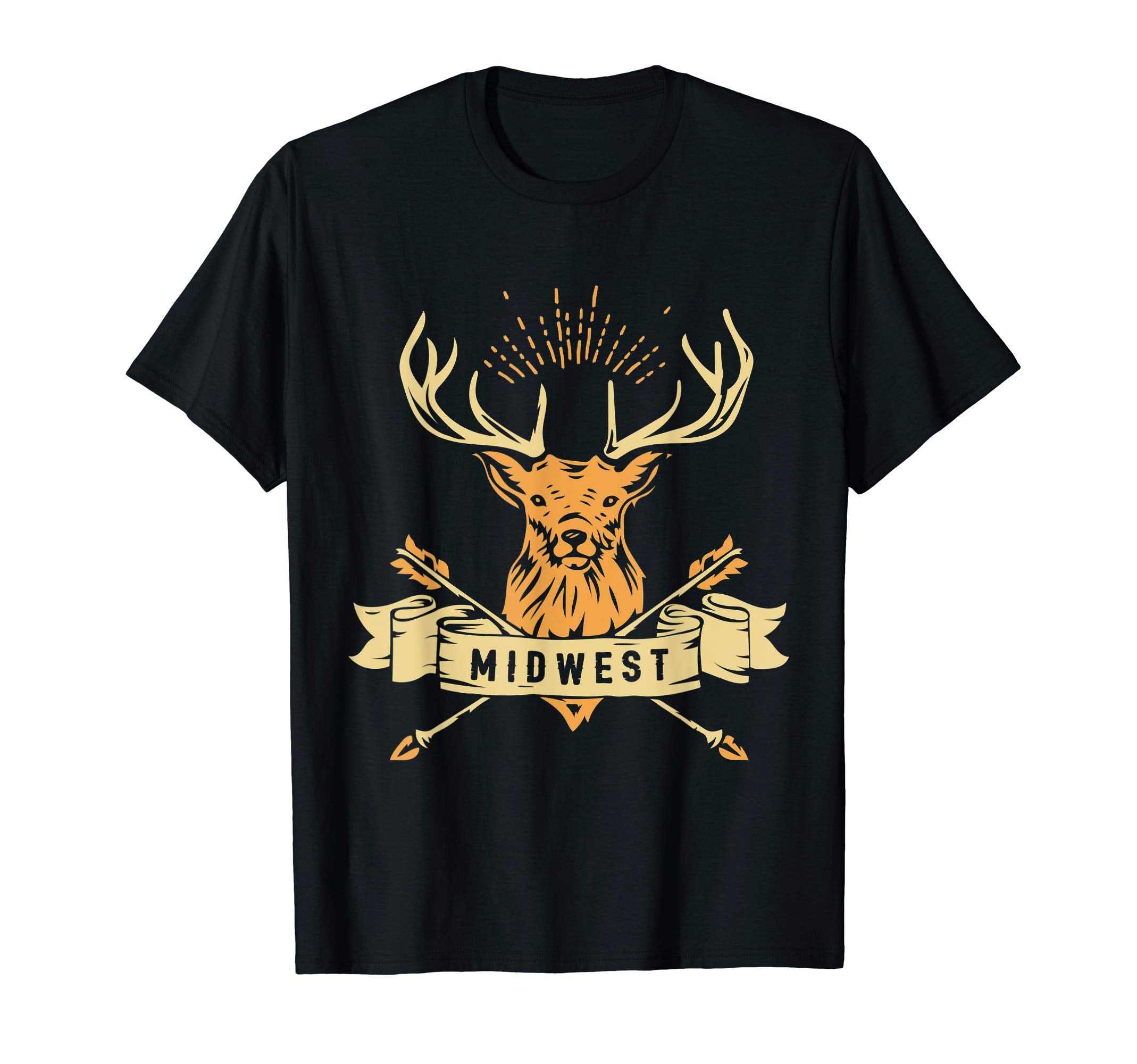 Midwest Deer Boho T-Shirt - Casual Everyday Wear for Adults - T-Shirt, Sweatshirt, Hoodie