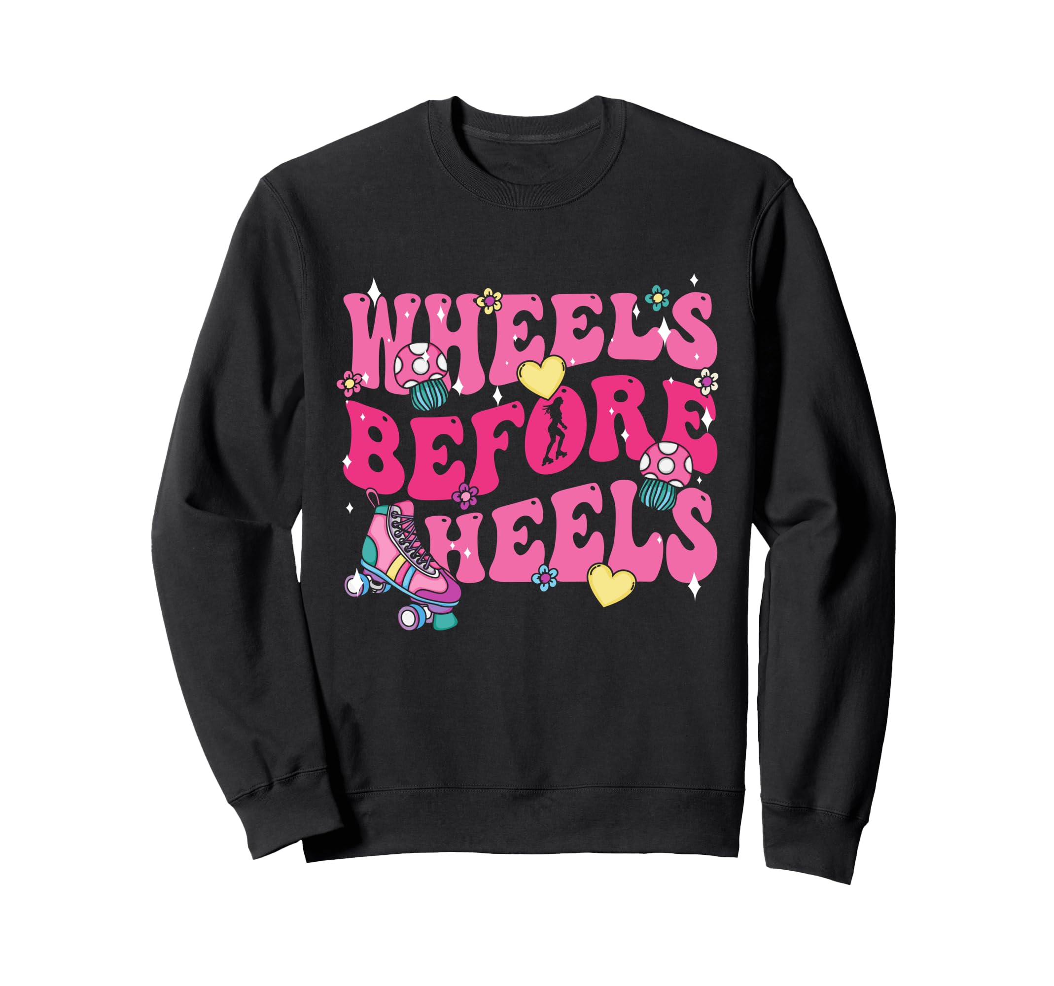 Roller Skate Roller Skating Wheels Sweatshirt - Minimalist Print Unisex - T-Shirt, Sweatshirt, Hoodie