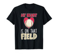 Baseball Player Heart My Heart Is T-Shirt - Custom Art Print for Adults - T-Shirt, Sweatshirt, Hoodie