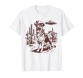 German Shepherd Ufo Western Alien 90S T-Shirt - Novelty Apparel Unisex - T-Shirt, Sweatshirt, Hoodie
