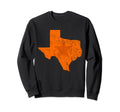 Texas Lone Star Distressed Texan Sweatshirt - Minimalist Print Men Women - T-Shirt, Sweatshirt, Hoodie
