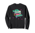 80S Music Love Cassette Tape Sweatshirt - Trendy Graphic Men Women - T-Shirt, Sweatshirt, Hoodie