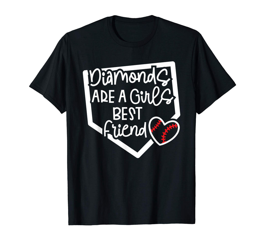 Diamonds Are Best Friend Baseball T-Shirt - Minimalist Print for Adults - T-Shirt, Sweatshirt, Hoodie