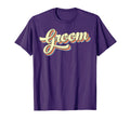 Groom Art Baseball Font T-Shirt - Custom Art Print Men Women - T-Shirt, Sweatshirt, Hoodie
