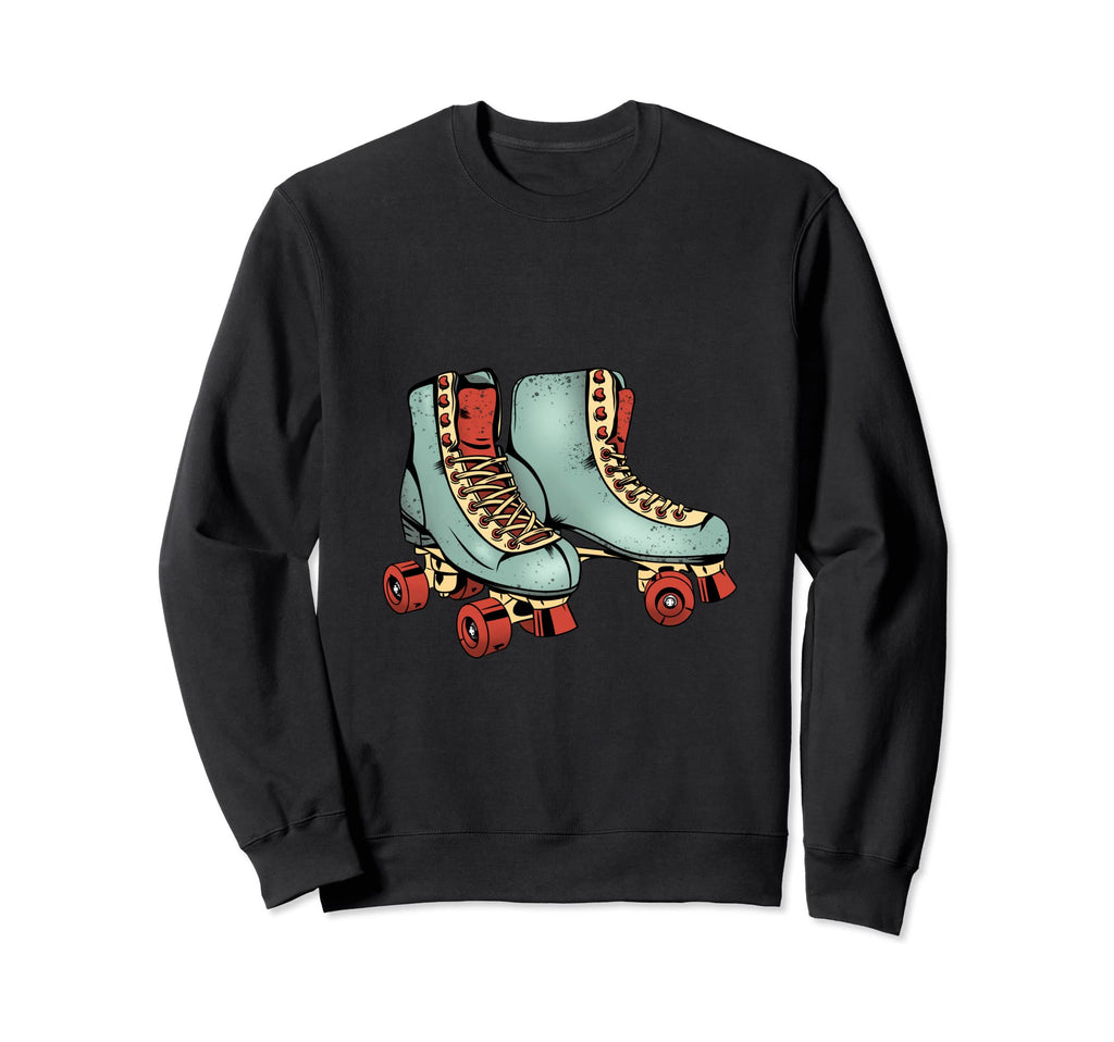 Green Roller Skates Rollerblades Sweatshirt - Custom Art Print Unisex - T-Shirt, Sweatshirt, Hoodie