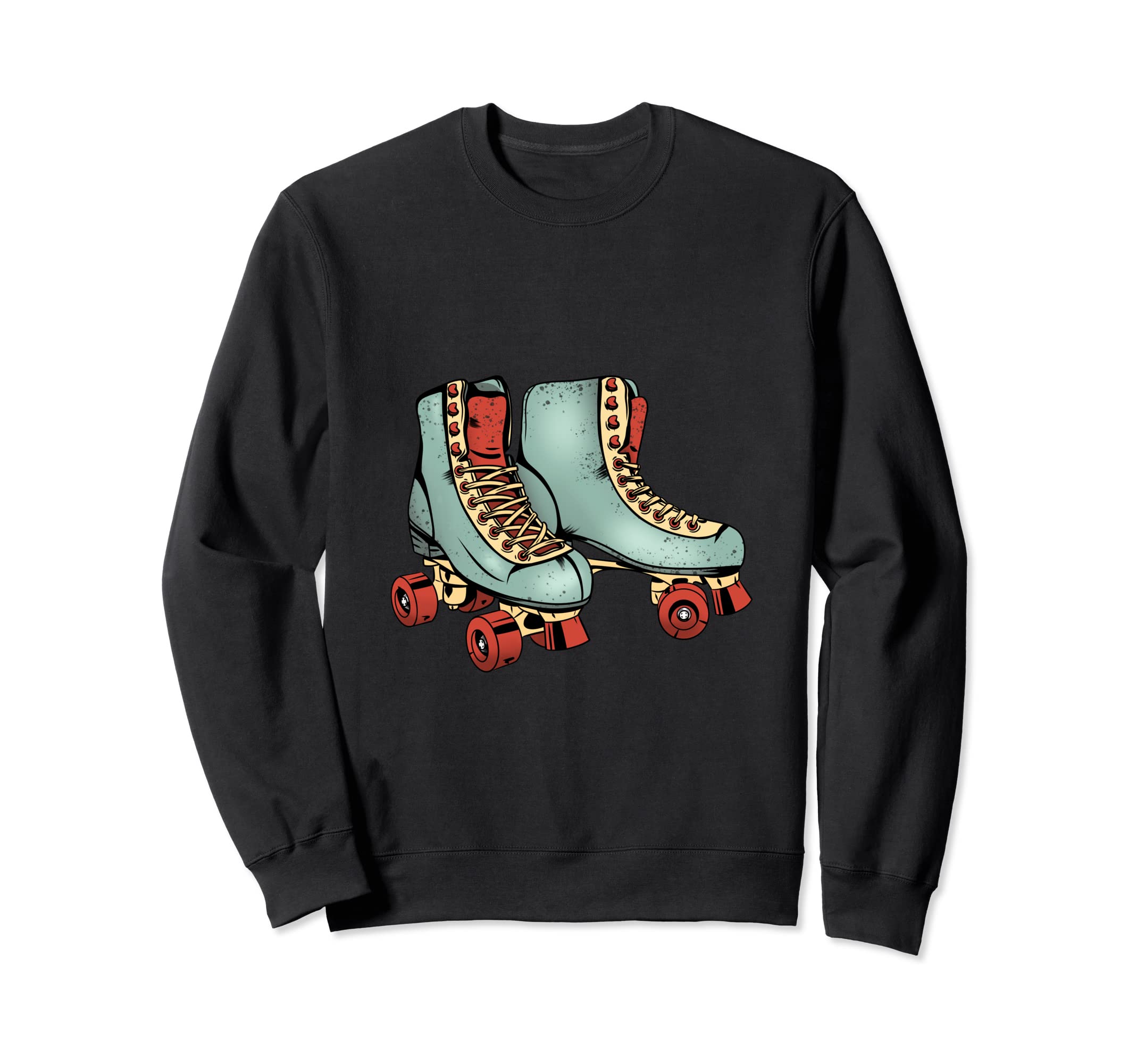 Green Roller Skates Rollerblades Sweatshirt - Custom Art Print Unisex - T-Shirt, Sweatshirt, Hoodie