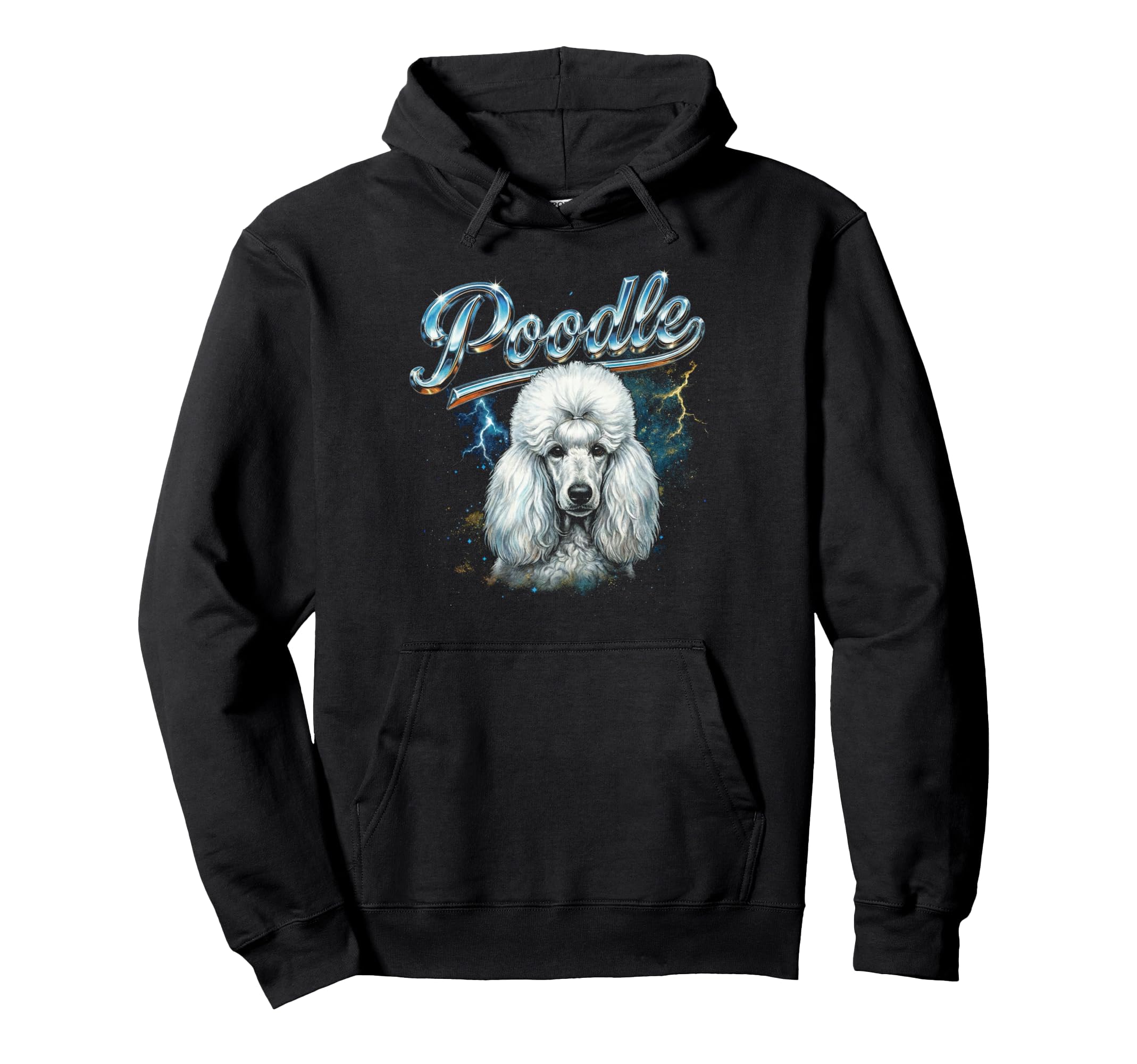 Poodle 90S Dog Lover 80S Poodle Owner Hoodie - Graphic Print Men Women - T-Shirt, Sweatshirt, Hoodie
