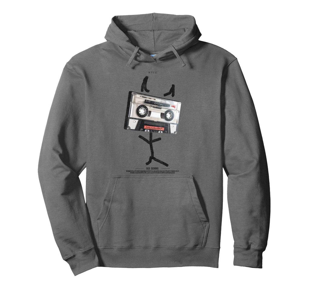 Y2K Streetwear Old School Music Tape Hoodie - Fun Novelty Design Men Women - T-Shirt, Sweatshirt, Hoodie