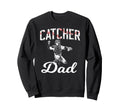 Baseball Catcher Dad Baseball Sweatshirt - Graphic Print for Adults - T-Shirt, Sweatshirt, Hoodie
