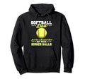 Softball Dad Just Like Baseball Dad But Hoodie - Graphic Print Men Women - T-Shirt, Sweatshirt, Hoodie