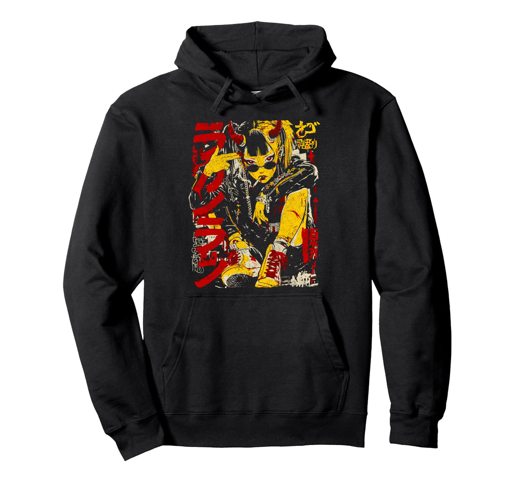 Japanese Streetwear Horror Cyberpunk Hoodie - Aesthetic Graphic Men Women - T-Shirt, Sweatshirt, Hoodie