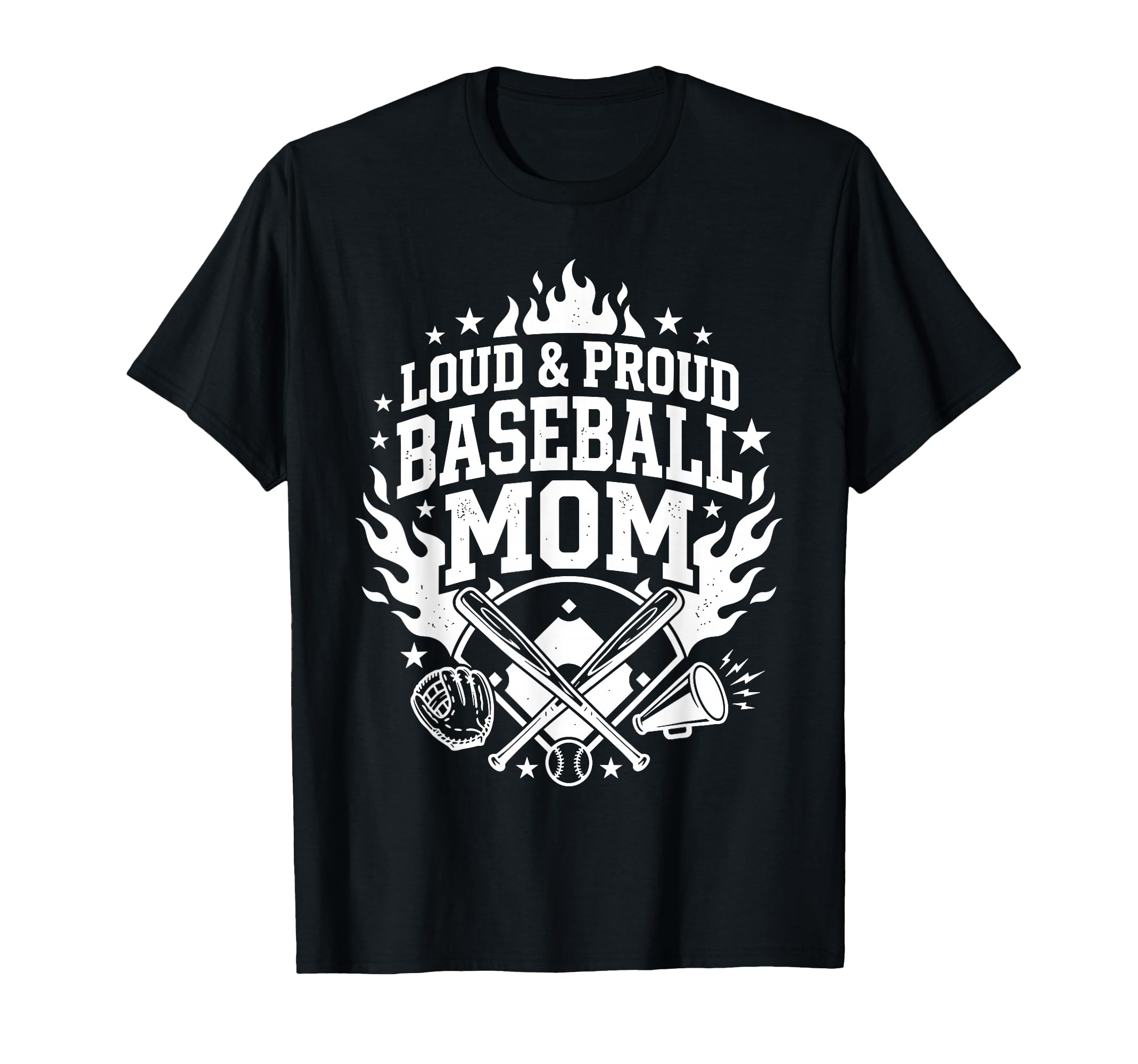 Loud And Proud Baseball Mom T-Shirt - Casual Everyday Wear for Adults - T-Shirt, Sweatshirt, Hoodie