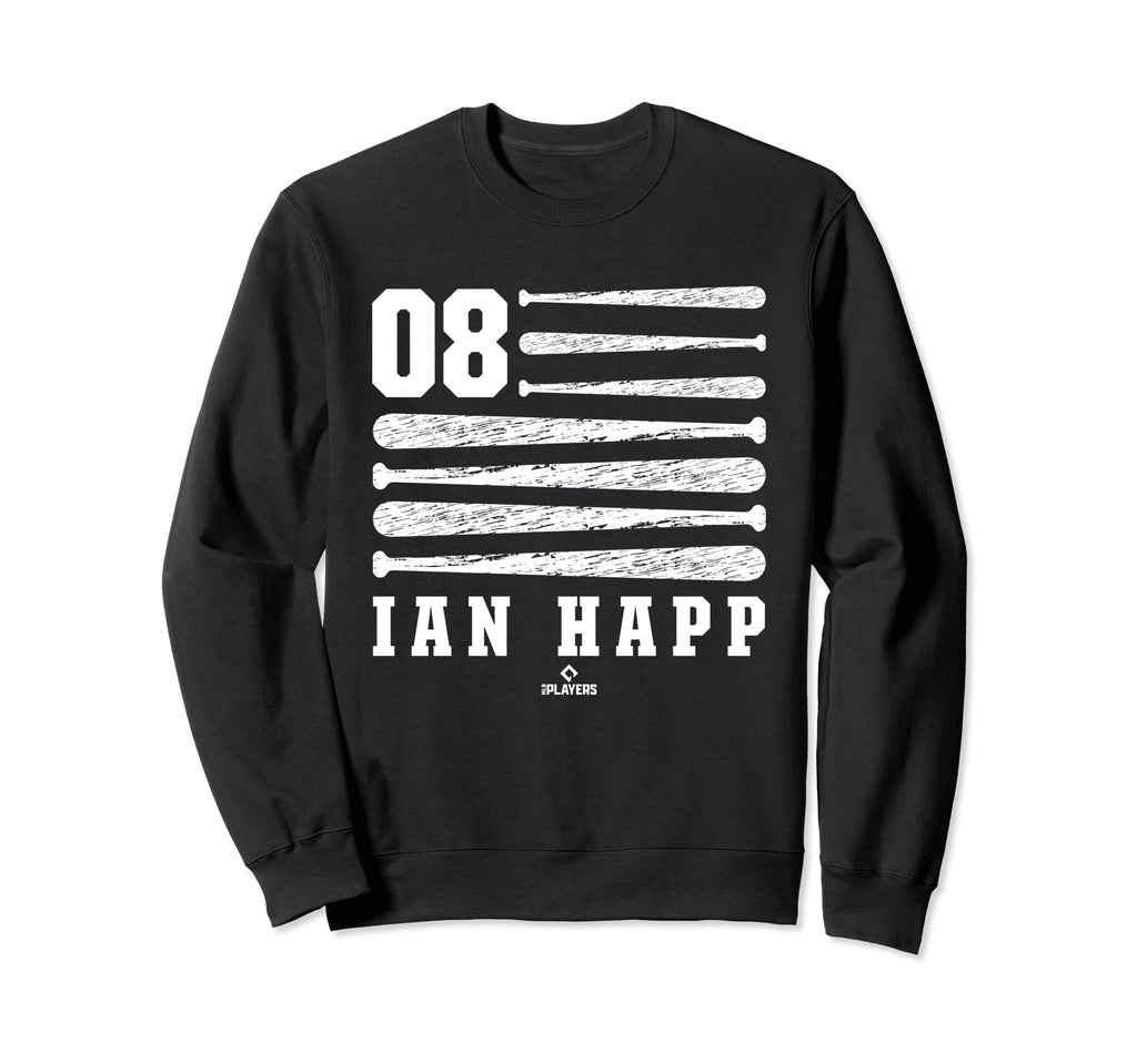 Ian Happ Flag Chicago Patriotic Sweatshirt - Aesthetic Graphic for Adults - T-Shirt, Sweatshirt, Hoodie