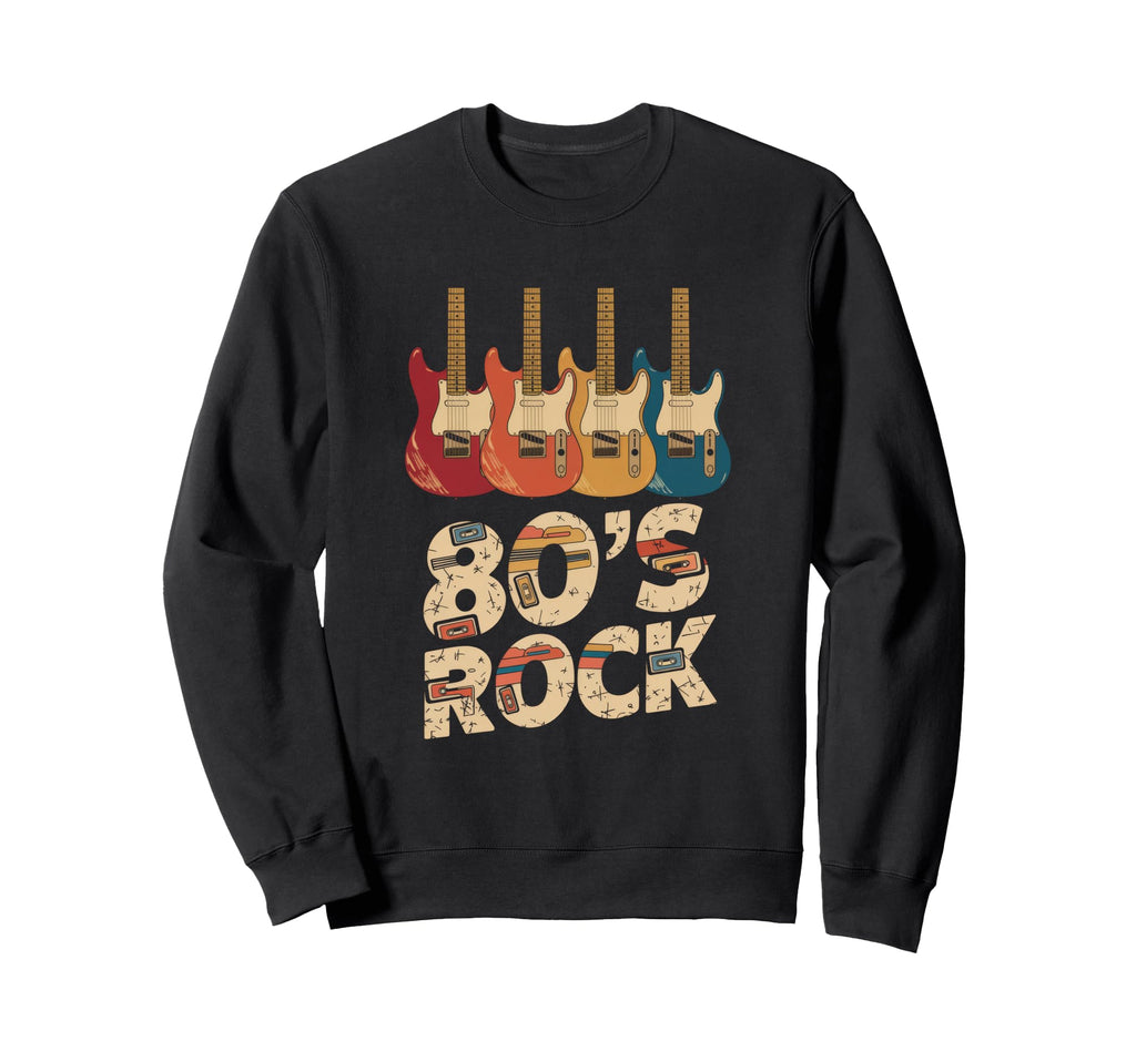 80S Rock Rock Band Guitar Cassette Sweatshirt - Streetwear Style Men Women - T-Shirt, Sweatshirt, Hoodie
