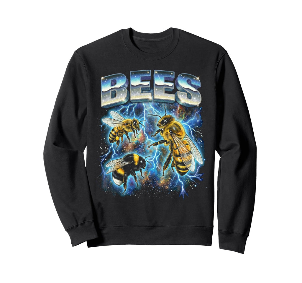 Bees 80S Funny Bees Lover 90S Sweatshirt - Streetwear Style for Adults - T-Shirt, Sweatshirt, Hoodie