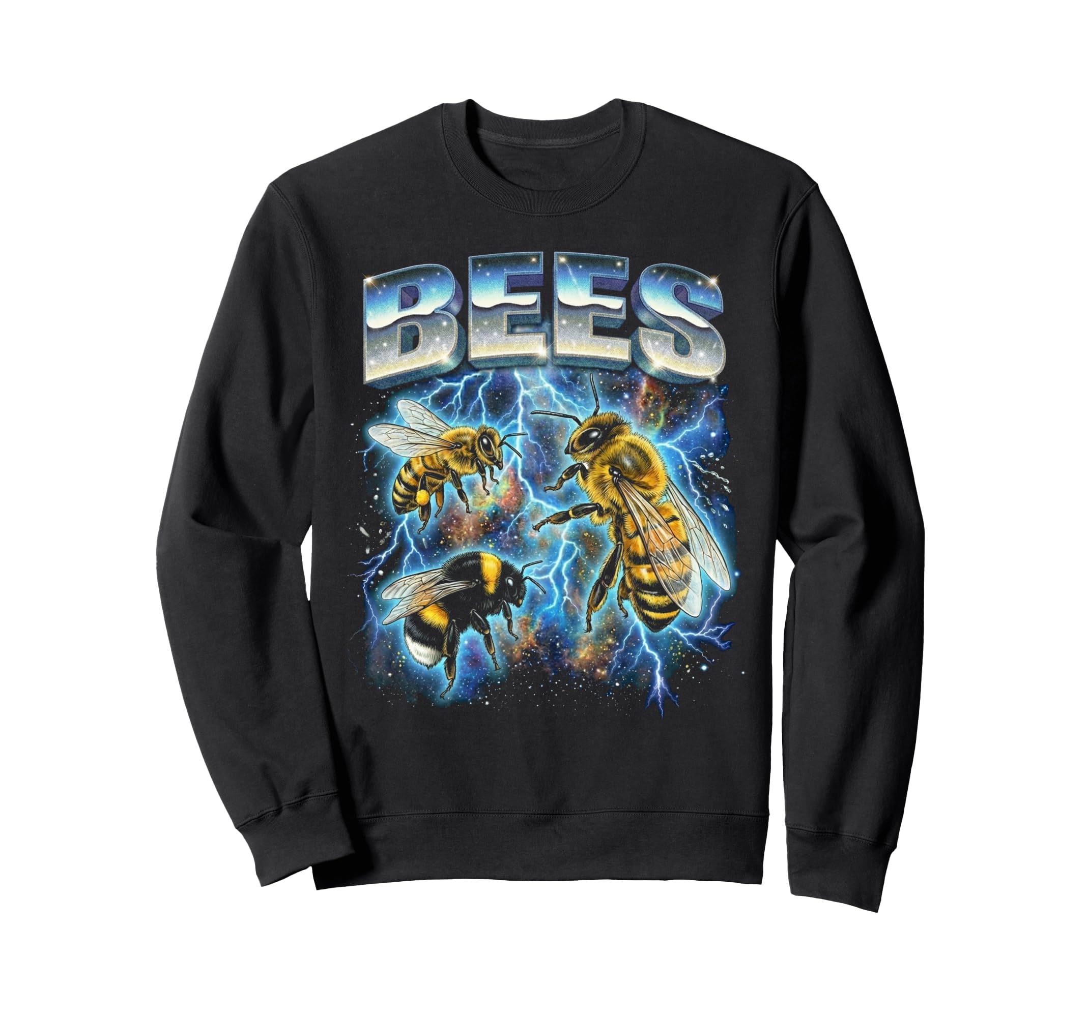 Bees 80S Funny Bees Lover 90S Sweatshirt - Streetwear Style for Adults - T-Shirt, Sweatshirt, Hoodie