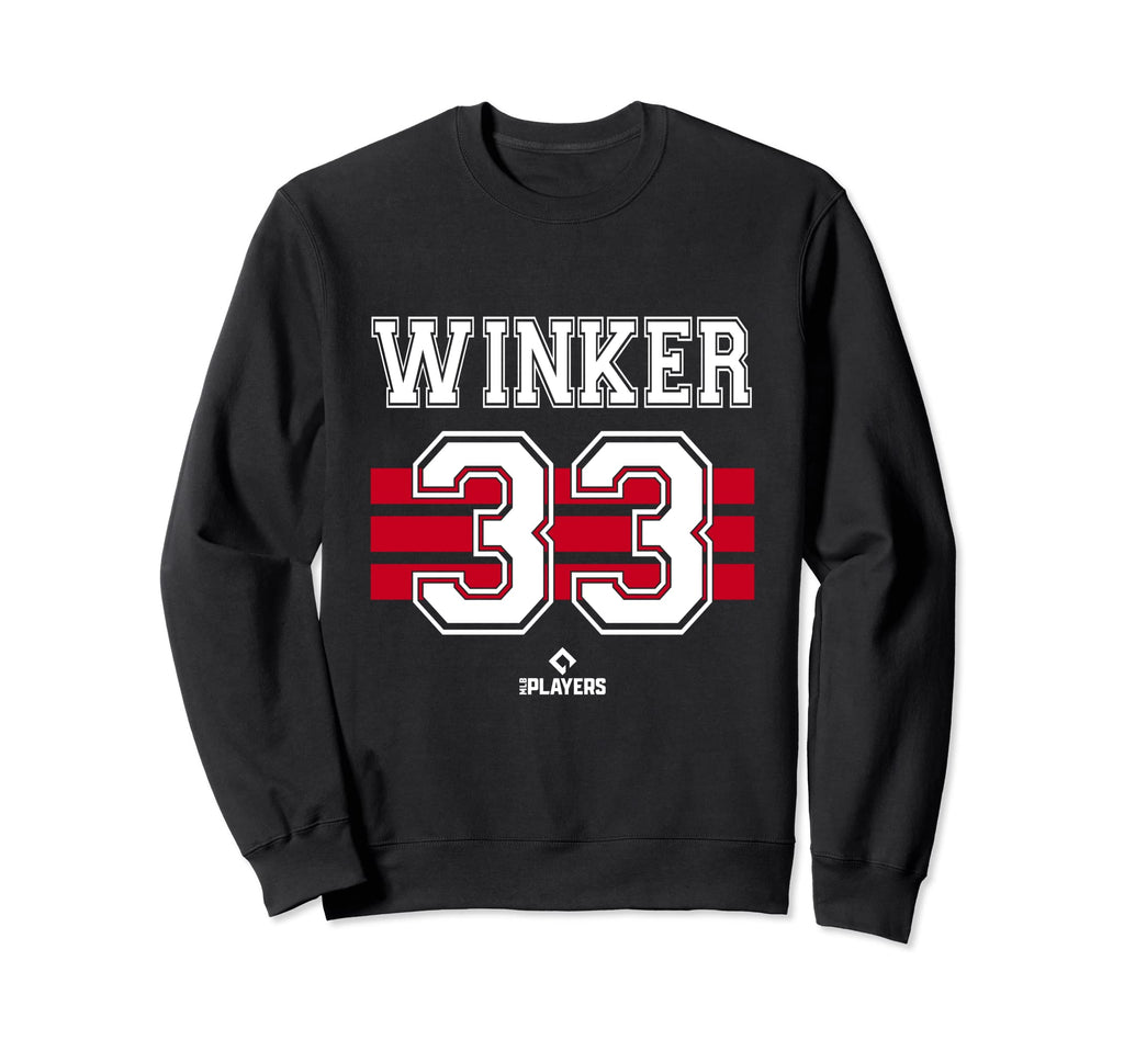 Jesse Winker 33 Cincinnati Ohio Sweatshirt - Novelty Apparel for Adults - T-Shirt, Sweatshirt, Hoodie