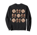 Soccer Bow Game Day Baseball Sweatshirt - Graphic Print for Adults - T-Shirt, Sweatshirt, Hoodie
