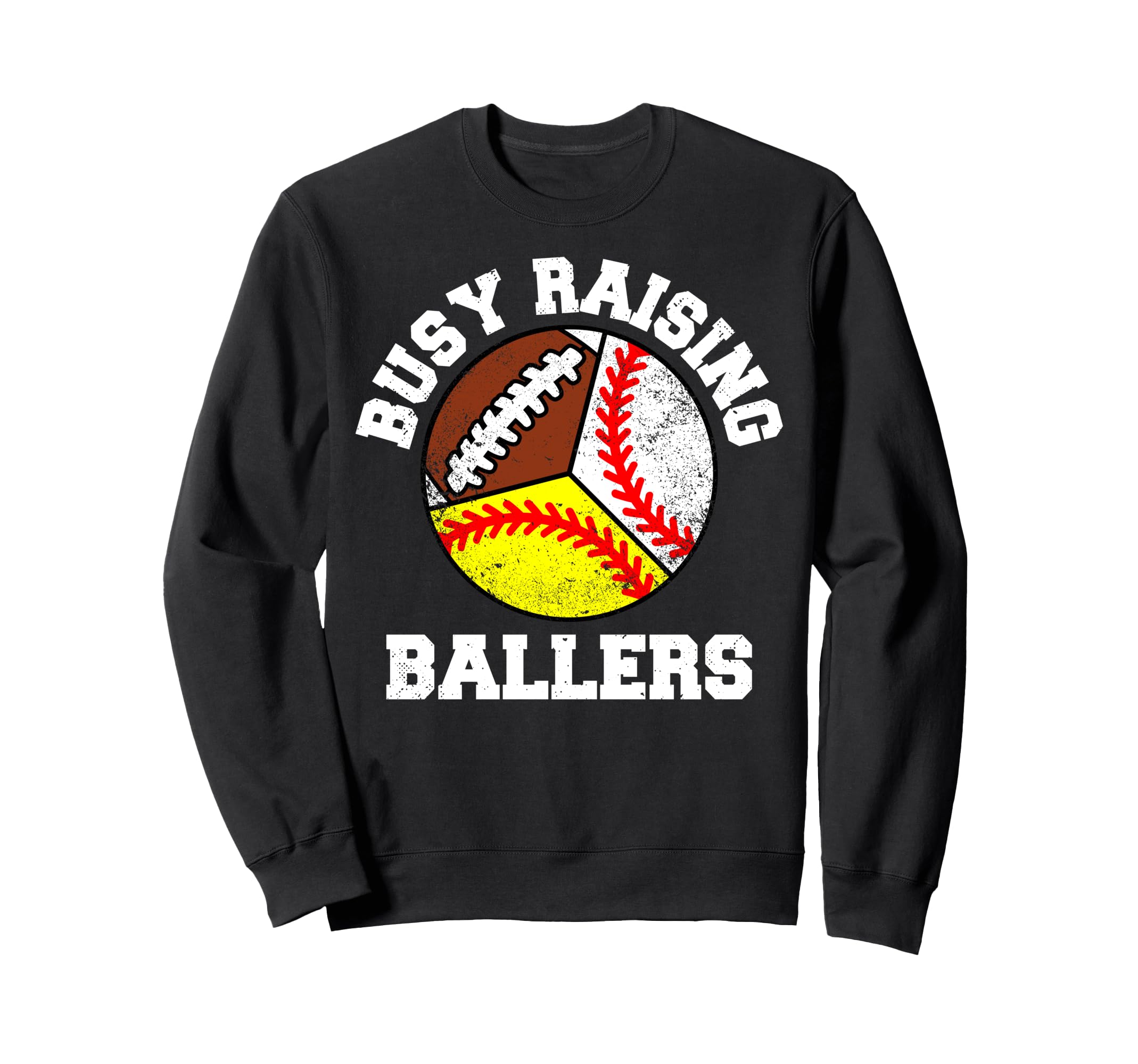 Busy Raising Ballers Funny Baseball Sweatshirt - Custom Art Print Unisex - T-Shirt, Sweatshirt, Hoodie