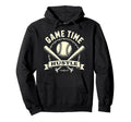 Game Time Hustle Baseball Game Day Hoodie - Unique Graphic Unisex - T-Shirt, Sweatshirt, Hoodie
