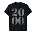 2000 Birth Year Distressed Birthday T-Shirt - Graphic Print for Adults - T-Shirt, Sweatshirt, Hoodie