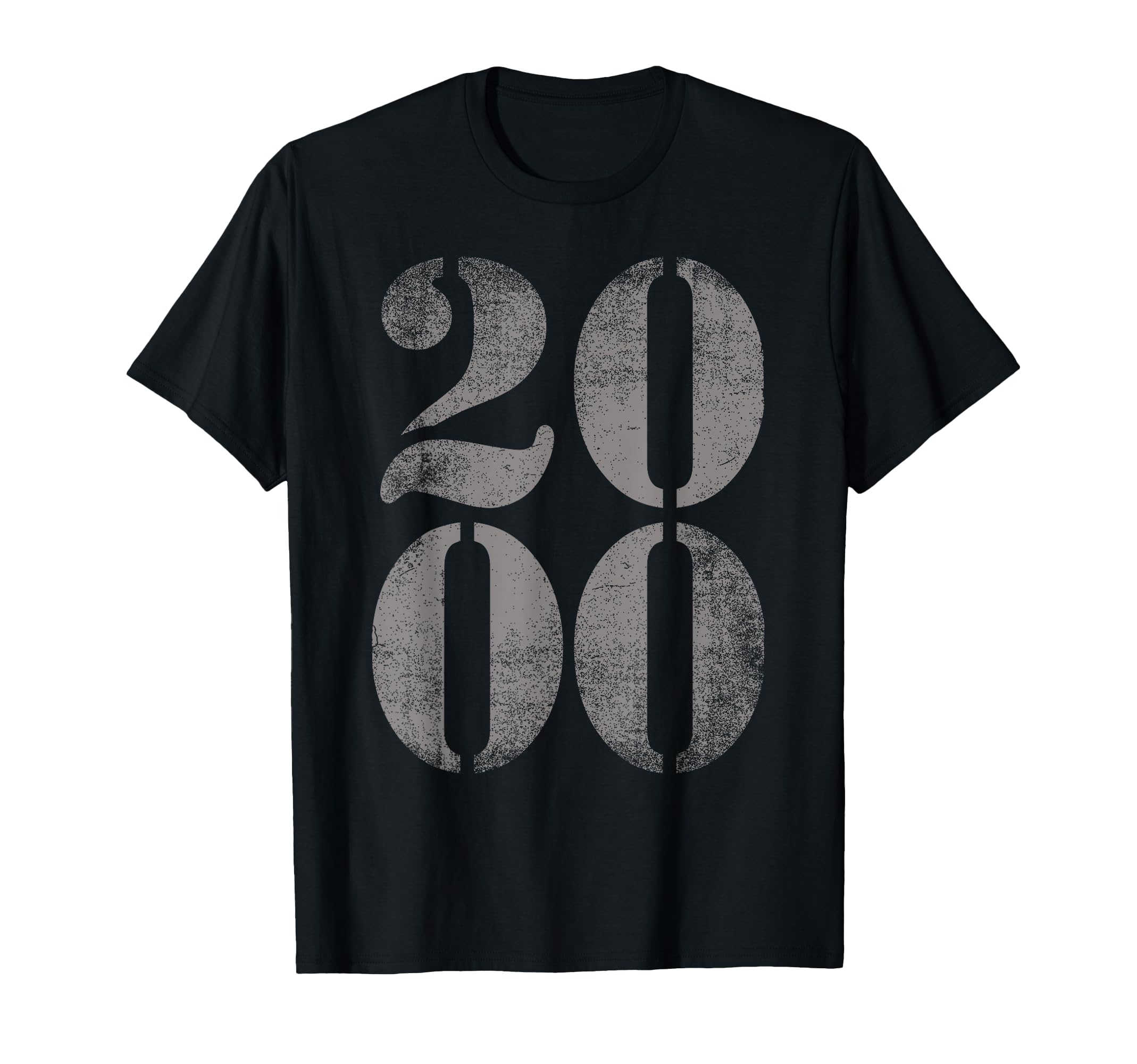 2000 Birth Year Distressed Birthday T-Shirt - Graphic Print for Adults - T-Shirt, Sweatshirt, Hoodie