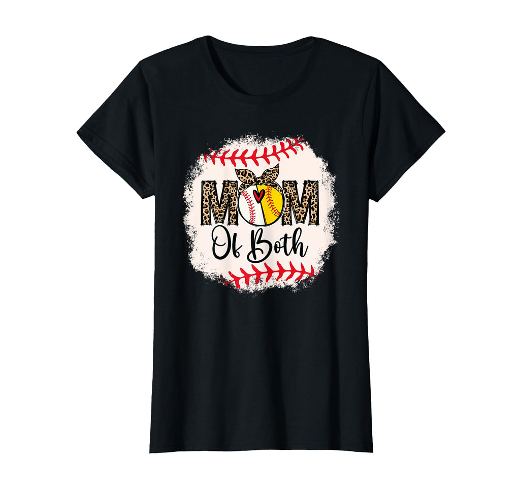Ball Mom Both Baseball Softball Mothers T-Shirt - Graphic Print Men Women - T-Shirt, Sweatshirt, Hoodie