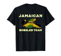 Jamaica Bobsled Black Distressed Flag T-Shirt - Aesthetic Graphic Unisex - T-Shirt, Sweatshirt, Hoodie