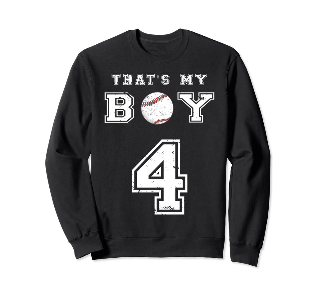 Thats My Baseball 4 Jersey Sweatshirt - Fun Novelty Design Men Women - T-Shirt, Sweatshirt, Hoodie