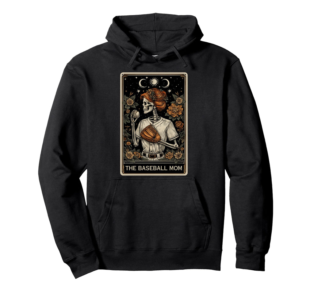 Baseball Mom Mama Mothers Day Tarot Card Hoodie - Custom Art Print Unisex - T-Shirt, Sweatshirt, Hoodie